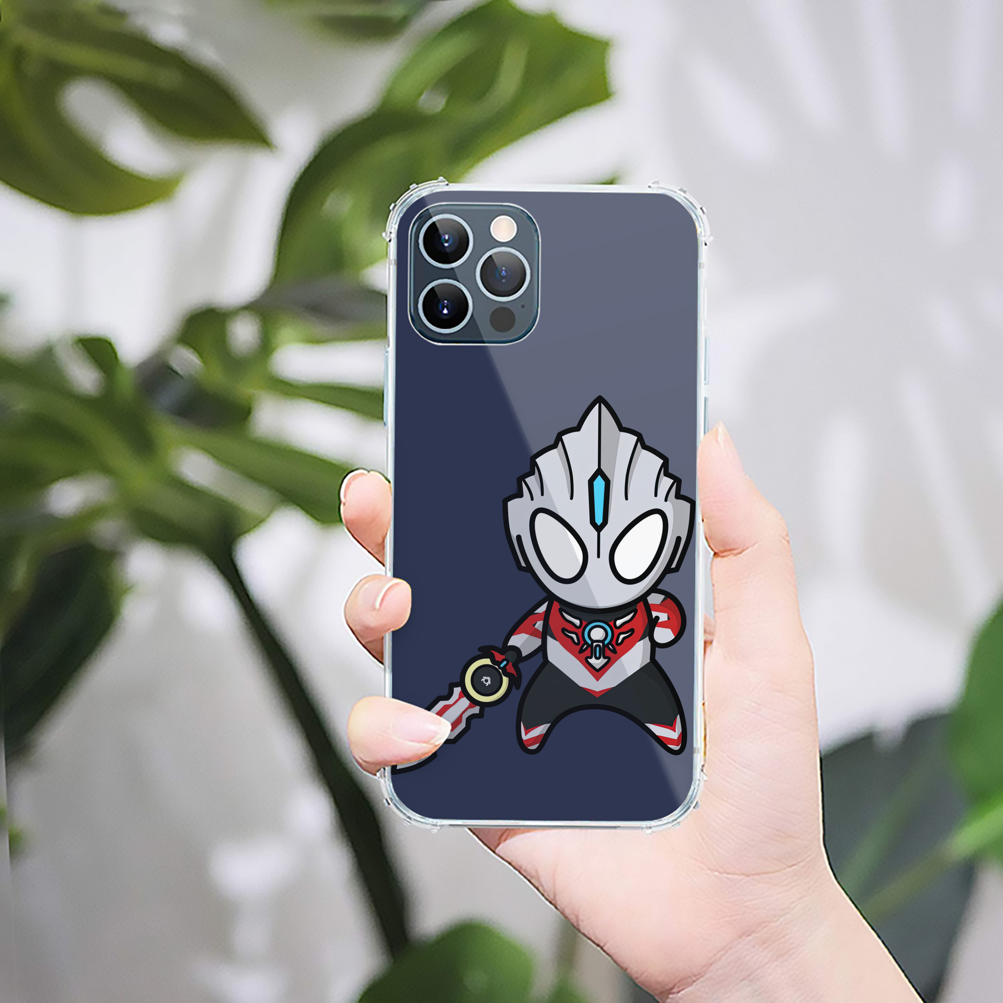 （画像用） ウルトラマン Ultraman 【iPhone 12シリーズ対応】透明スマホケース（クリアソフトケース）